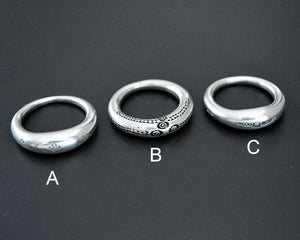 Tuareg Silver Ring - Size 7.25 - 8