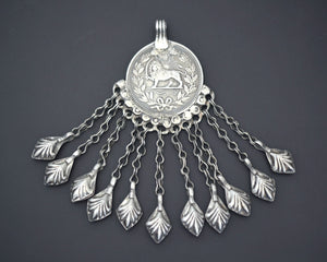 Turkmen Pendant with Coin and Dangles