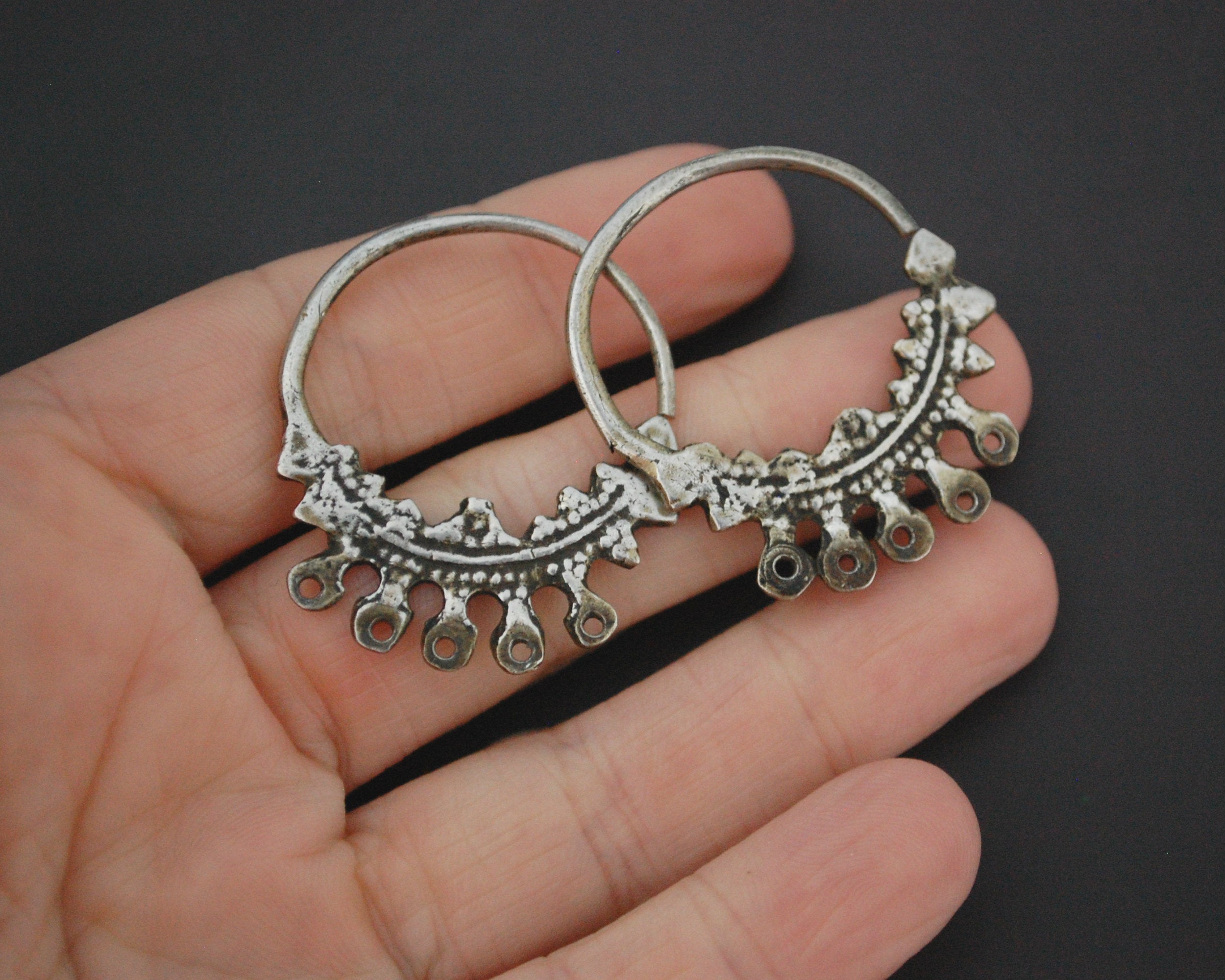 Old Tunisian Hoop Earrings