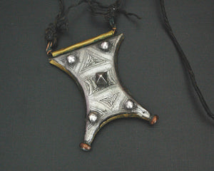 Tuareg Tcherot Talisman Pendant on Leather Cord