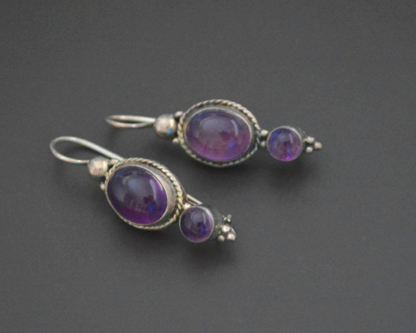 Amethyst Earrings from India