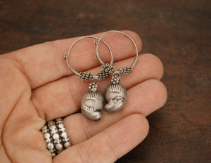 Old Rajasthani Paisley Hoop Earrings