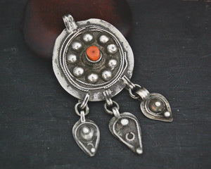 Old Berber Coral Pendant from Morocco