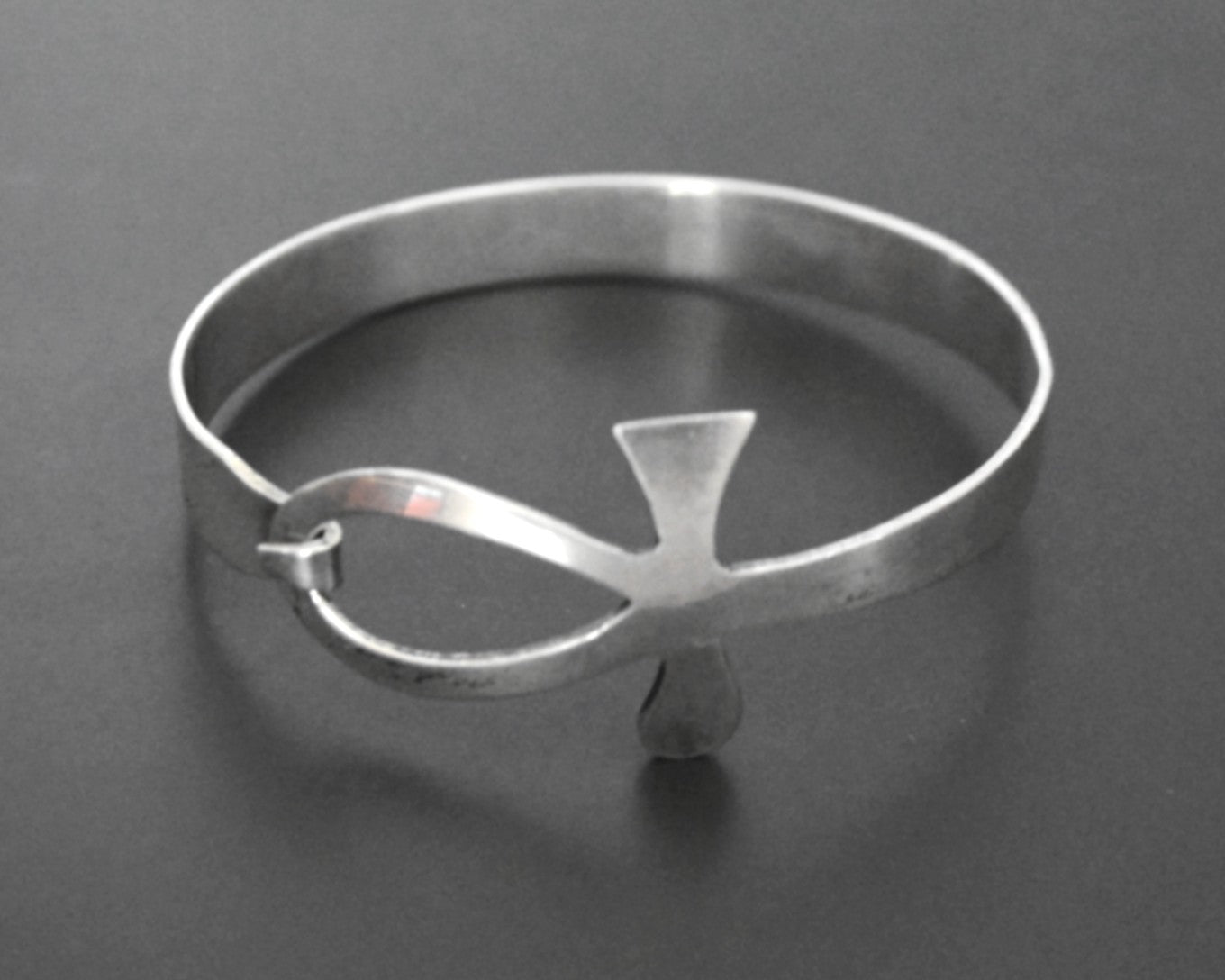 Reserved for B. - Egyptian Ankh Silver Bracelet