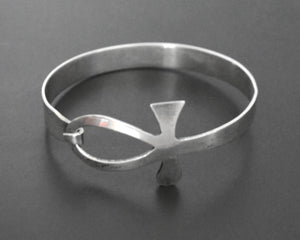 Reserved for B. - Egyptian Ankh Silver Bracelet