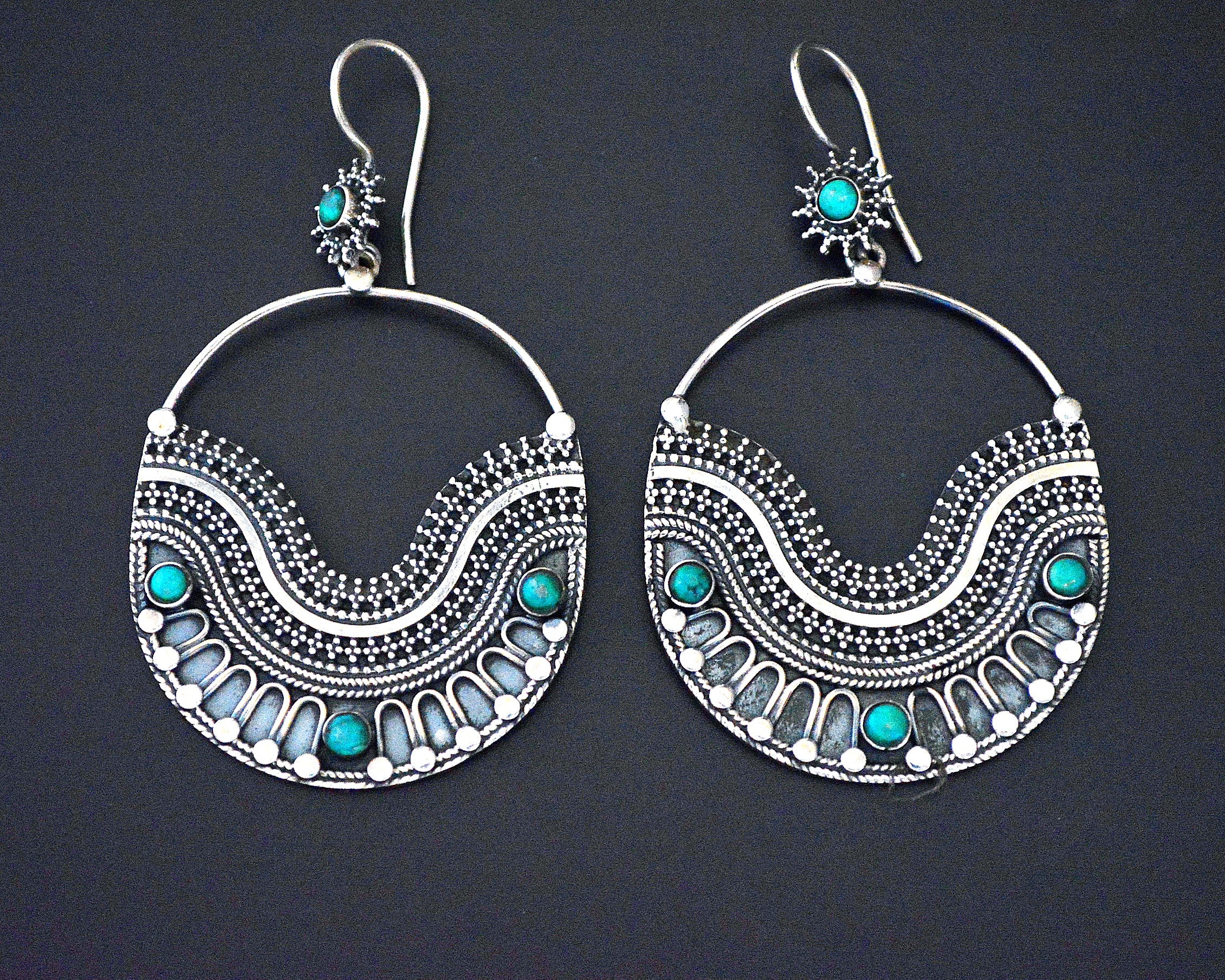 Turquoise Earrings from India