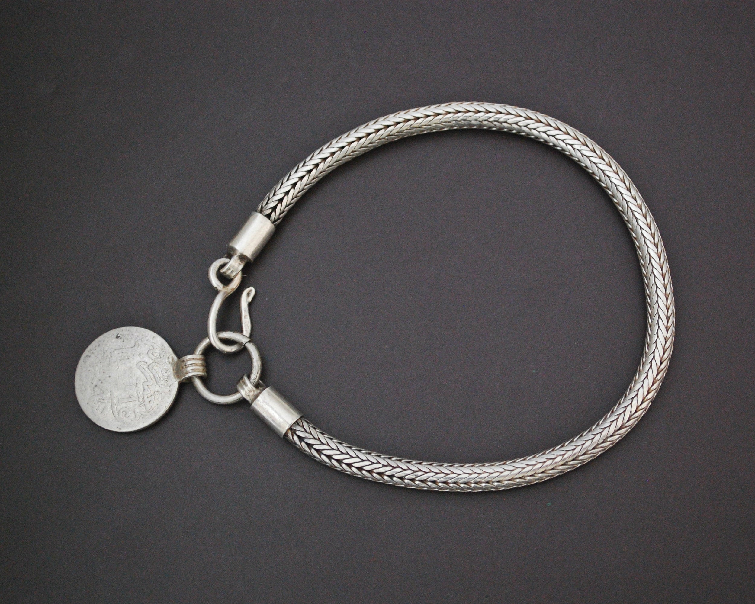 Snake Chain Bracelet with Berber Coin