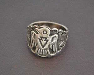 Navajo Thunderbird Ring - Size 6.5