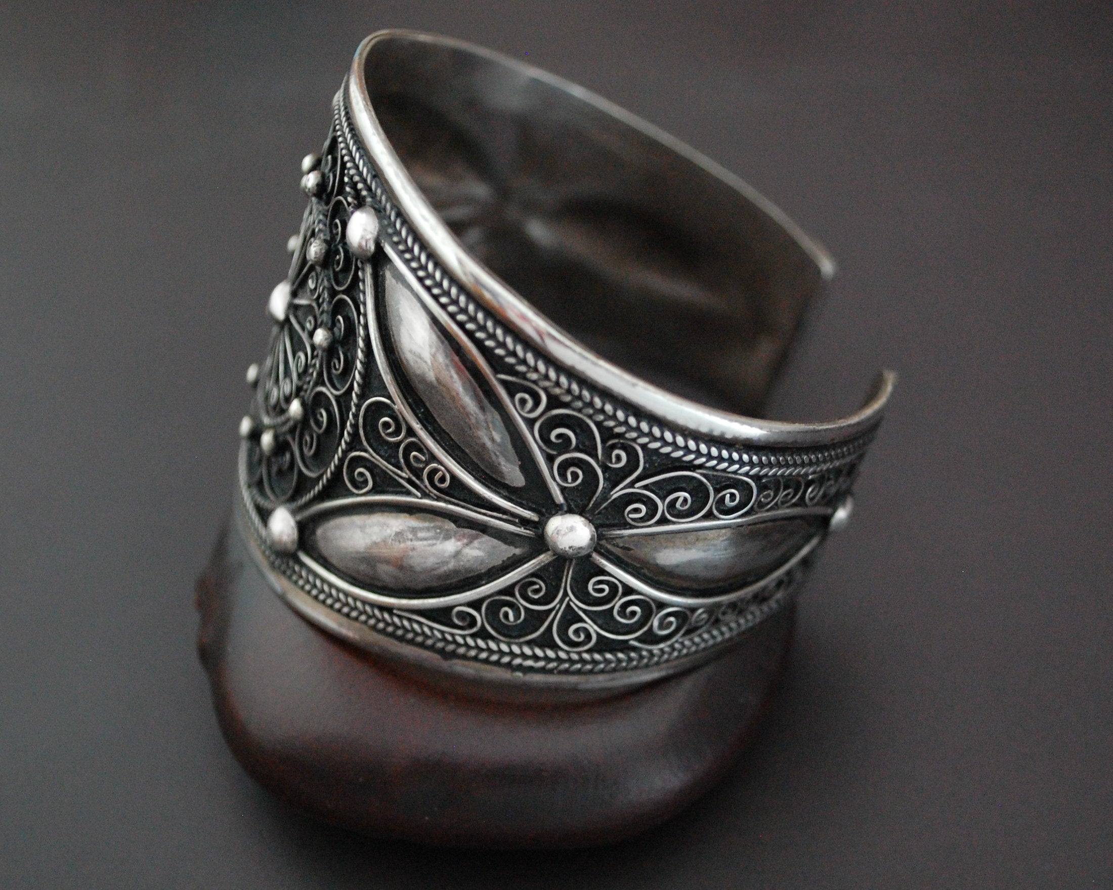 Wide Ethnic Cuff Bracelet