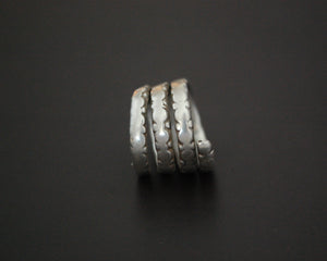 Pinky Old Tribal Coil Ring from India - Size 4.5