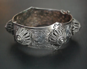 Ethnic Berber Filigree Hinged Bracelet