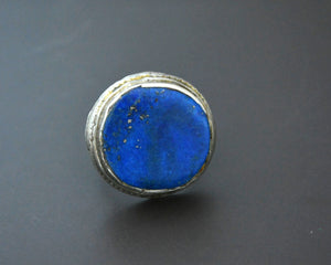 Bold Afghani Lapis Lazuli Ring - Size 8.75