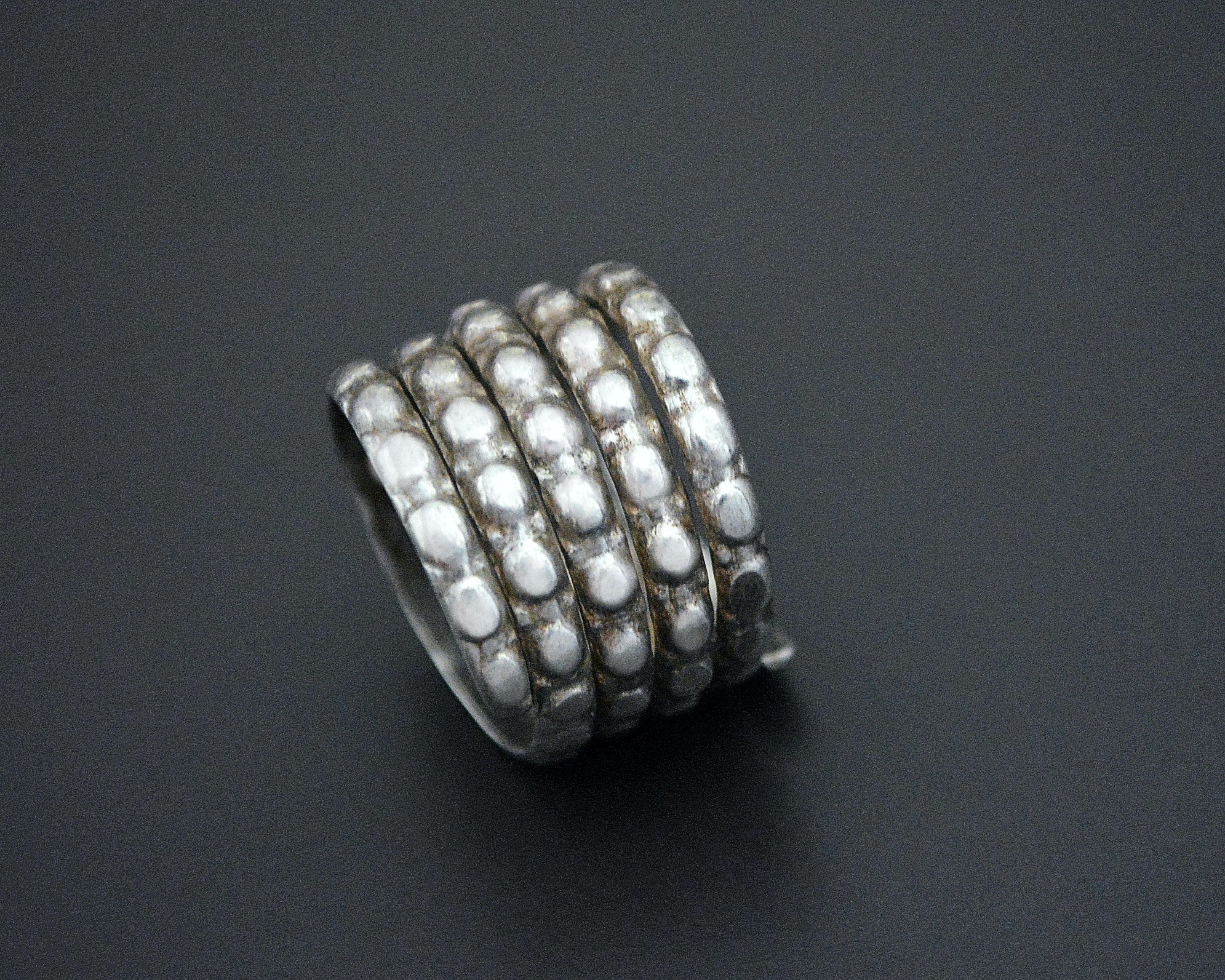 Old Tribal Coil Ring from India - Size 7.5