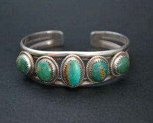 Navajo Turquoise Cuff Bracelet - Native American Turquoise Bracelet