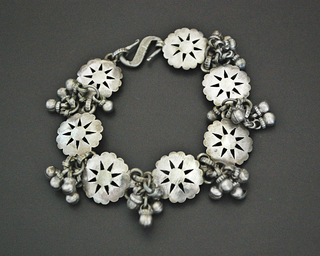 Rajasthani Silver Bracelet with Bells