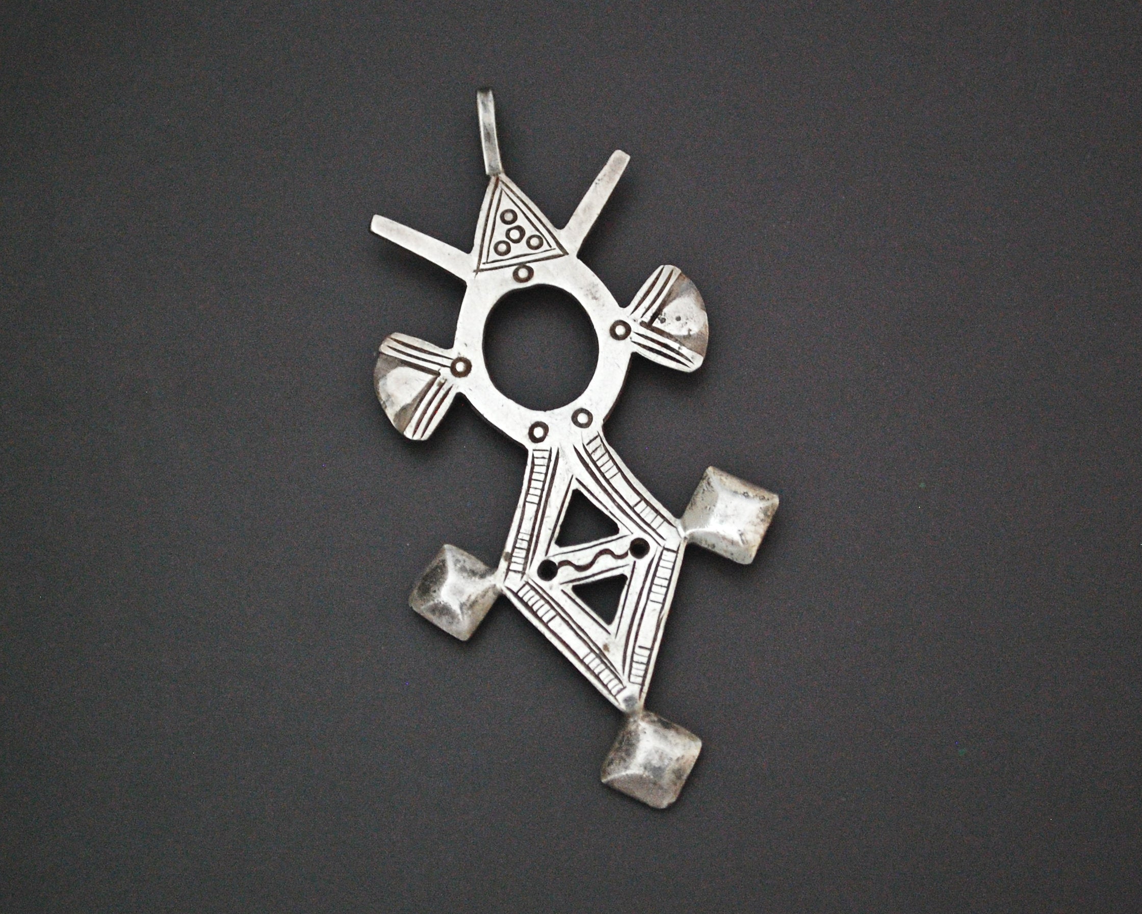 Tuareg Sterling Silver Cross Pendant