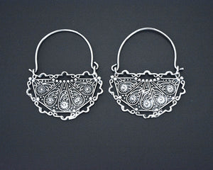 Delicate Ethnic Hoop Earrings - MEDIUM