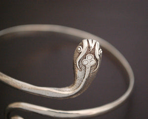 Vintage Sterling Snake Bracelet or Armlet - LARGE