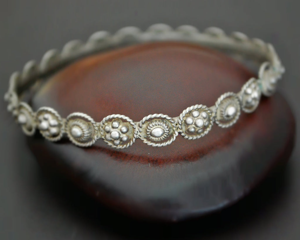 Rajasthani Silver Bangle Bracelet - SMALL