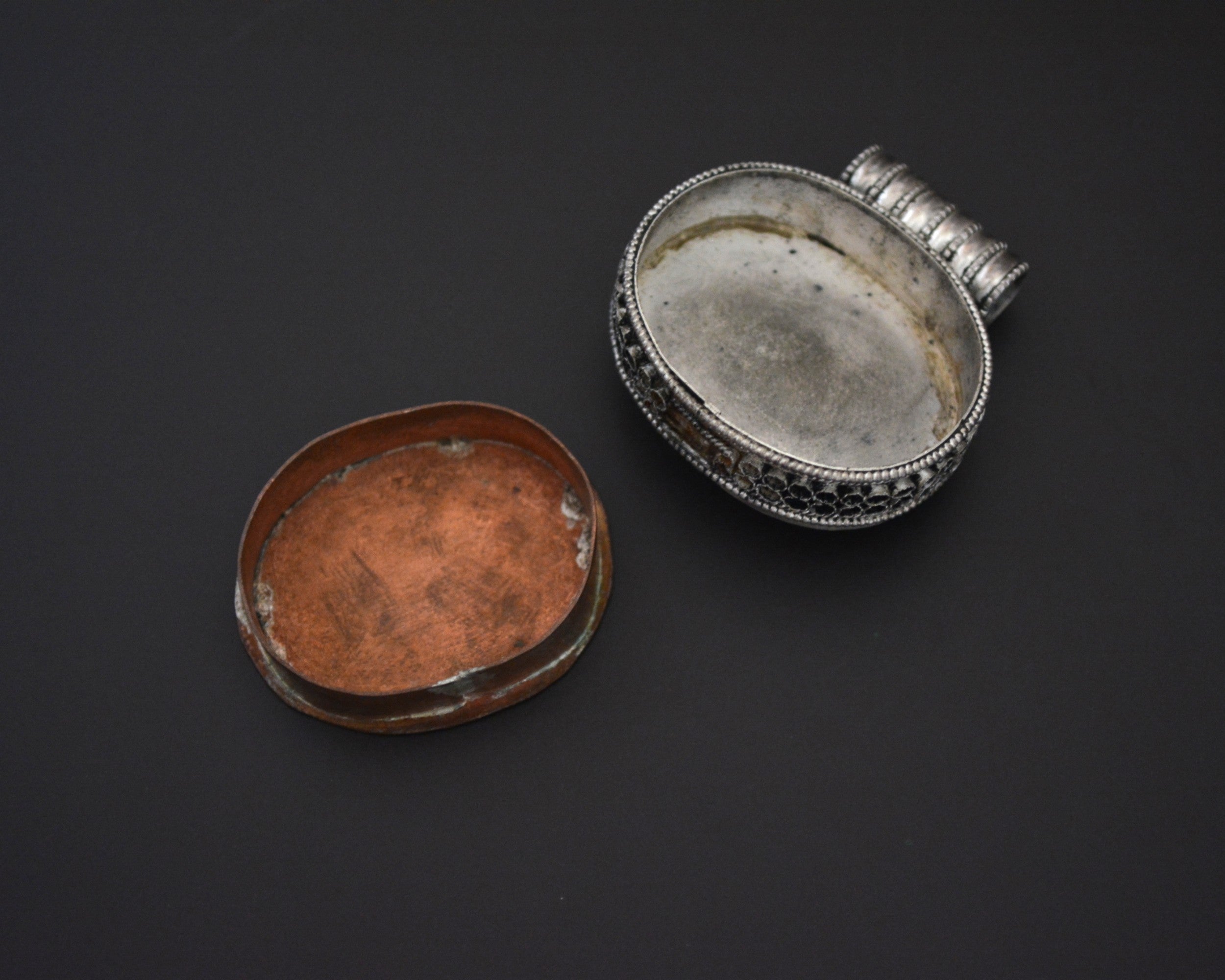 Tibetan Gau Box with Coral and Turquoise
