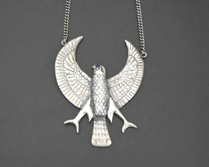 Large Eagle Silver Necklace