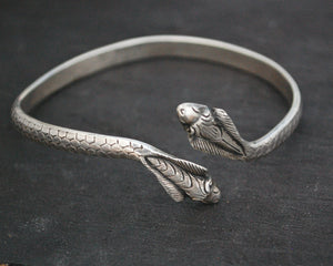 Vintage Sterling Silver Cobra Bracelet