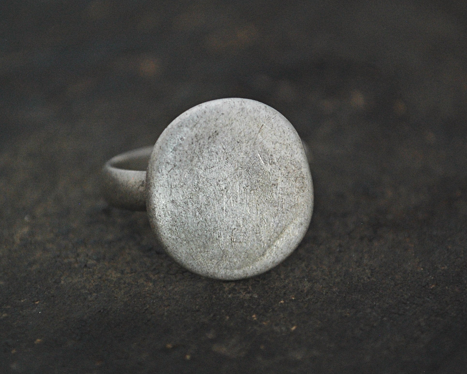 Old Tribal Indian Coin Ring - Size 10.5