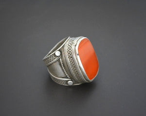 Turkmen Carnelian Ring - Size 9