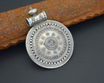 Indian Sterling Silver Large Amulet Pendant