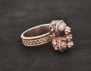 Antique Rajasthani Silver Ring - Size 5.25