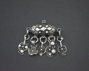 Yemeni Silver Hirz Pendant with Dangles