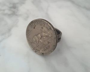 Indian Coin Ring - Size 6.5