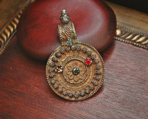 Old Rajasthani Silver Pendant