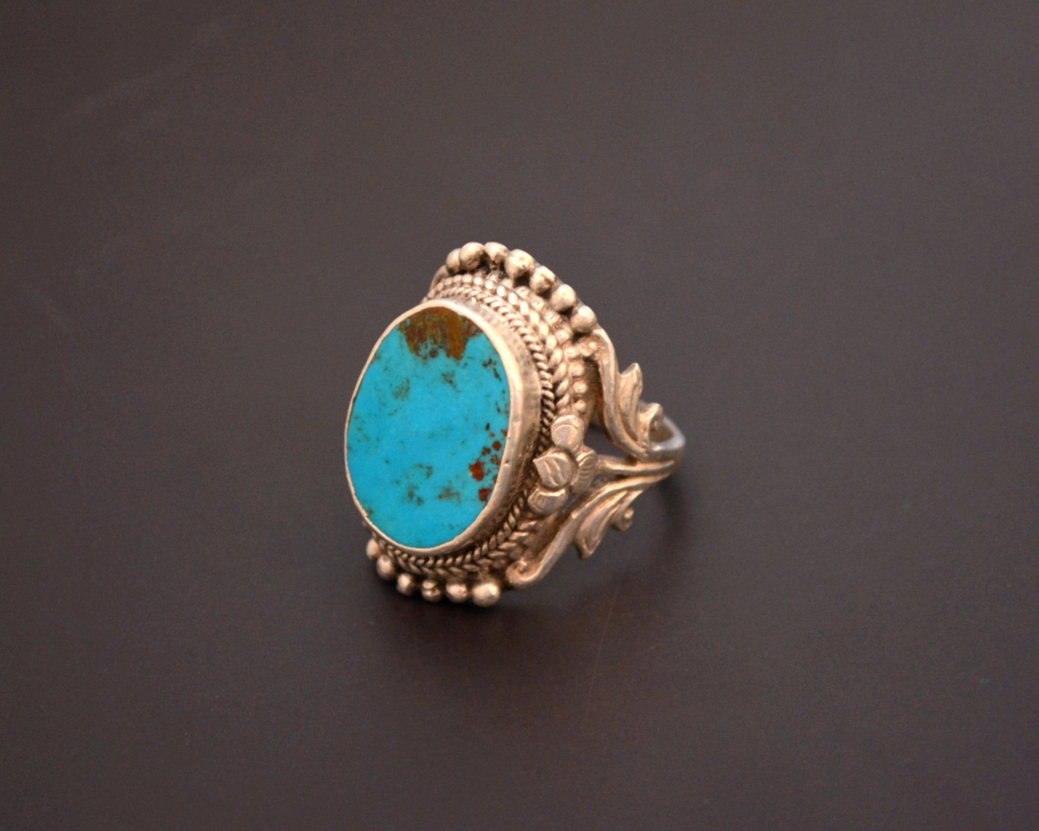 Reserved for A. - Nepali Turquoise Ring - Size 8.25