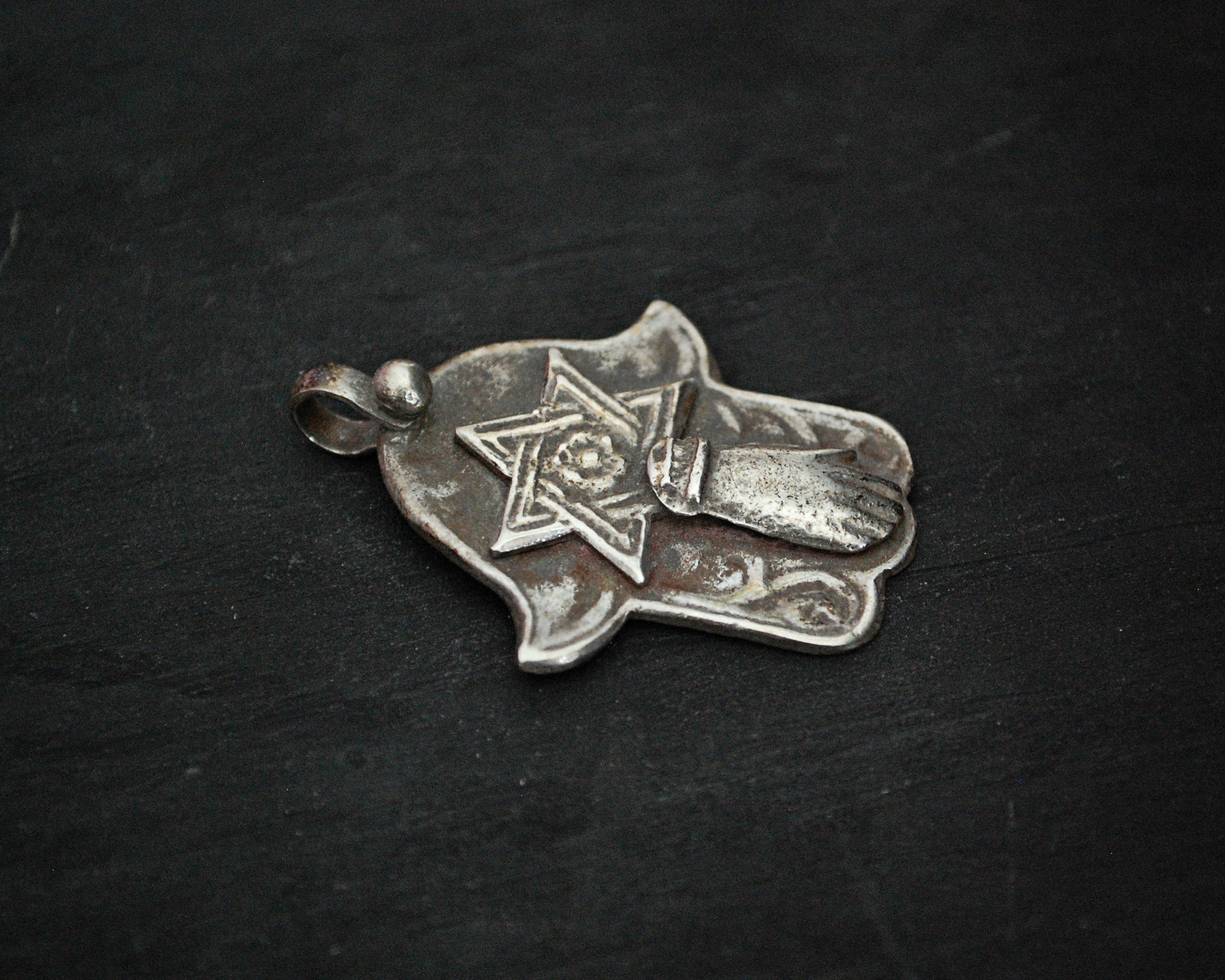 Berber Hamsa Silver Pendant
