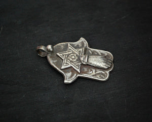 Berber Hamsa Silver Pendant