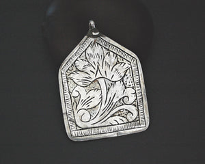 Egyptian Siwa Pendant with Carved Lotus - Timiznaqt
