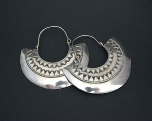 Large Ethnic Hoop Earrings