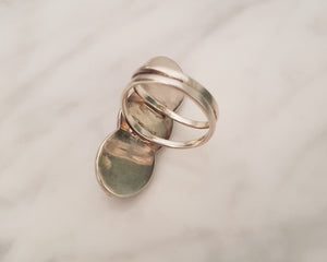 Ethnic Turquoise Ring from Bali - Size 7.75