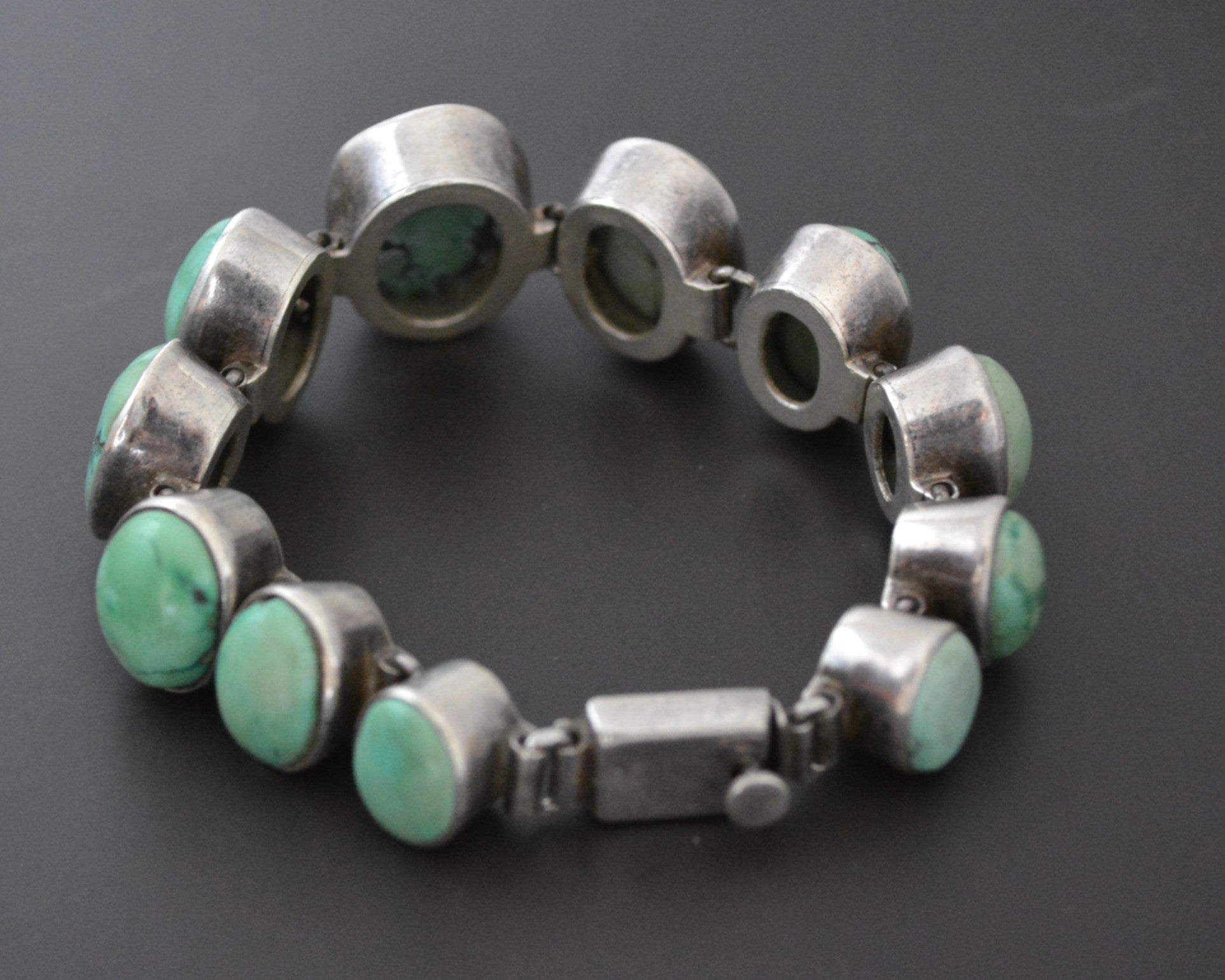 Bold Ethnic Turquoise Link Bracelet