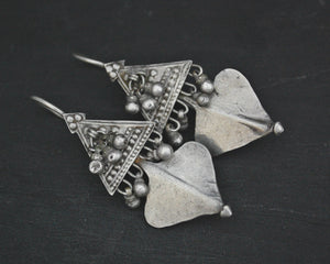 Rajasthani Tribal Silver Earrings