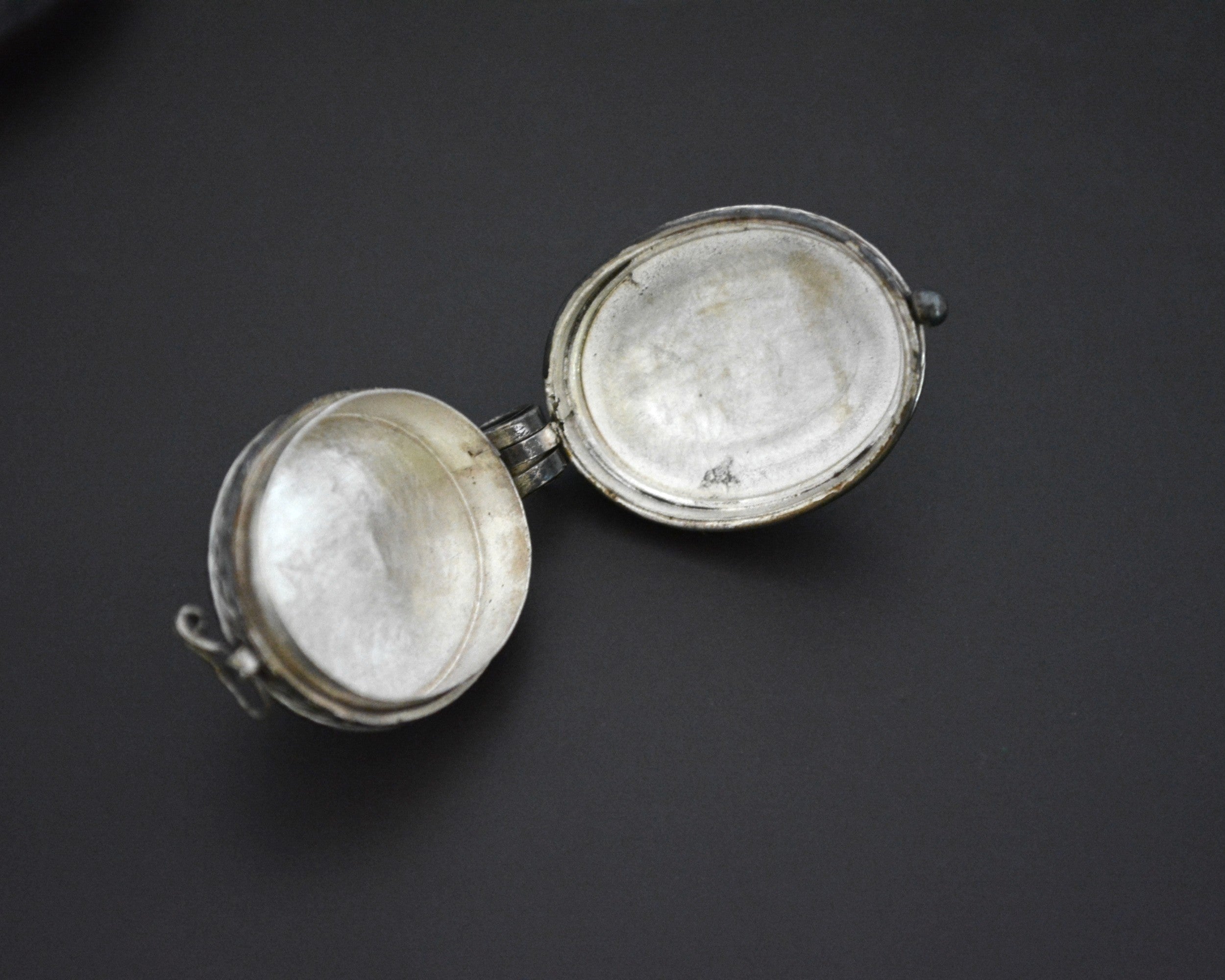 Old Silver Barong Locket Pendant from Bali