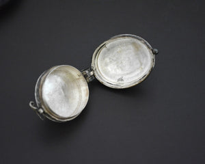 Old Silver Barong Locket Pendant from Bali