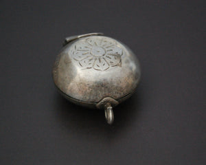 Indian Silver Box Container Pendant