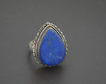 Ethnic Lapis Lazuli Ring from India - Size 7.5