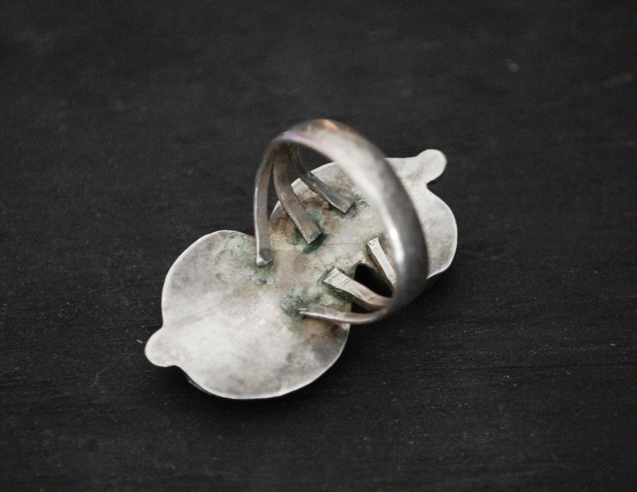 Navajo Turquoise Feather Ring - Size 7