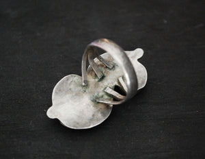 Navajo Turquoise Feather Ring - Size 7