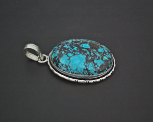 Large Turquoise Pendant from India