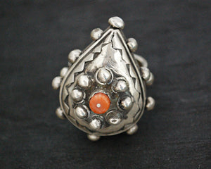 Gorgeous Berber Coral Ring - Size 8