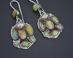 Ethnic Turquoise Earrings from India